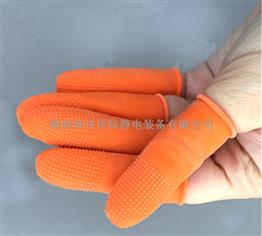 供應防靜電橙紅膠指套 防靜電膠指套 防靜電手指套（圖片）生産廠家